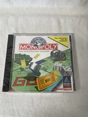 Monopoly Hasbro Interactive PC CD-ROM Video Game (1997) Sealed Windows - Image 1 of 3