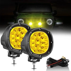 AUXBEAM Pair 4" LED Pods Driving Fog Light For Toyota Tundra Tacoma FJ Cruiser - Picture 1 of 12