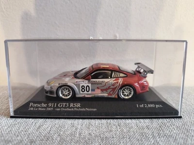 1:43 MINICHAMPS PORSCHE 911 GT3 RSR FLYING LIZARD 24H LE MANS 2005 No Carton box - Immagine 1 di 4