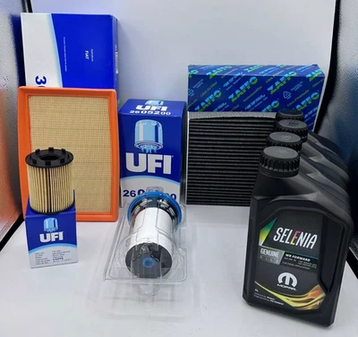 KIT TAGLIANDO FIAT TIPO 1.3 MJT 4 FILTRI ORIGINALI 4 LITRI SELENIA FORWARD 0W30