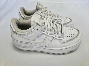 Nike Air Force 1 Low Shadow Damenschuhe weiß sportlich Leder Größe 5,5 US - Bild 1 von 7
