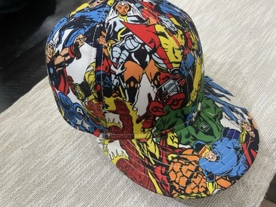Marvel Baseball Cap Hulk Thor Captain America Comics Superhero Characters Hat - Image 1 of 4