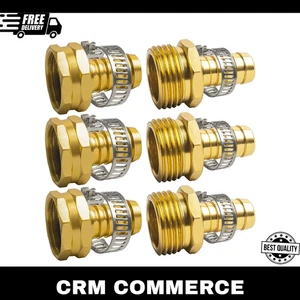 Gartenschlauch Adapter 1/2" Tropfbewässerungsschlauch auf Wasserhahn - Mehrweg Anschluss... - Bild 1 von 7