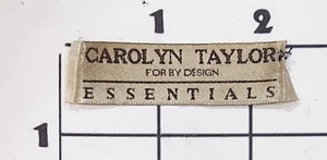 Carolyn Taylor Essentials Patch gewebt zum Aufnähen Rechteck Salvaged Label - Bild 1 von 1