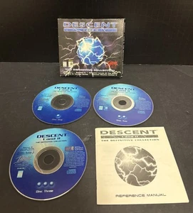 Descent I And II The Definitive Collection 3 CD-ROM Set Interplay Windows 1997 - Picture 1 of 6