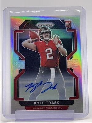 KYLE TRASK 2021 PANINI PRIZM ROOKIE AUTOGRAPH SILVER #339 RC AUTO Q1217 - Image 1 of 2