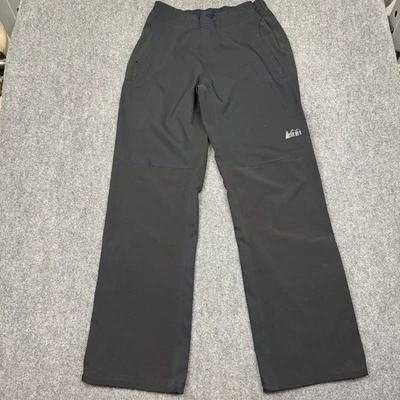 Pantalones REI E1 Elements para Hombres S/32L Negros Lluvia Cremallera Lateral Impermeables Senderismo Exterior Foto 1 de 4