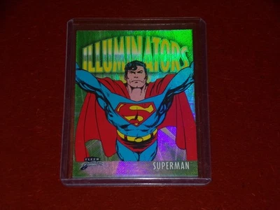 2025 Fleer Brilliants Superman Illuminators Green 09/25 Superman - Image 1 of 4