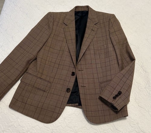 Blazer Celine autentico a quadri 100% lana taglia 40