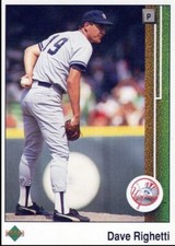 2009 Upper Deck 1989 20th Anniversary Buybacks Dave Righetti New York Yankees
