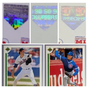 1991 Upper Deck #323 #400 #471 · Hologramm Variante "90" nicht "'91" · Fehler Lot - Bild 1 von 10
