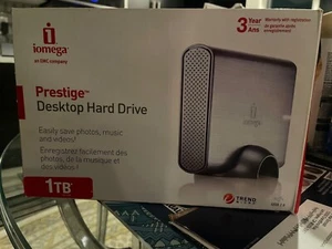 Iomega Prestige Desktop Hard Drive 1TB HDD - Picture 1 of 5
