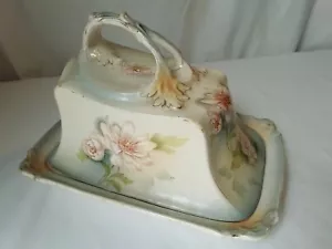 Antico piatto formaggio piatto coperto Ford & Sons Sanford Ware 1930 Inghilterra - Foto 1 di 12