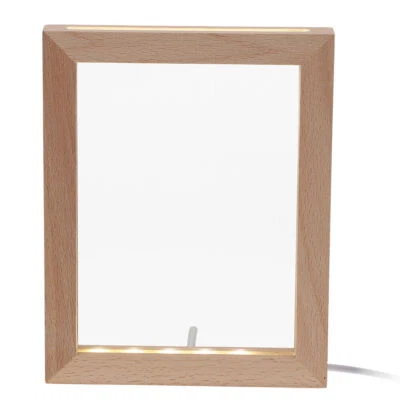 LED Light Picture Frame Photo Desk Glowing Night Chic Long-lasting USB - Image 1 of 4