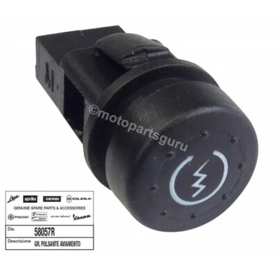 Botón de arranque de encendido 58057R OEM para Vespa ET2 ET4 Granturismo 200 Foto 1 de 4