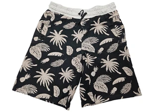 Crazy 8 Cute and Stylish Gray Black Knit Shorts Palm Trees size 14/16 - Picture 1 of 6