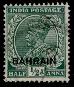 BAHRAIN GV SG15, ½a green, FINE USED. - Picture 1 of 1