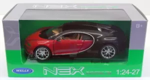 Welly 1/24 Scale Diecast 24077W - Bugatti Chiron - Black Red - Picture 1 of 3