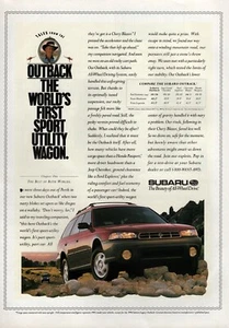 Subaru Outback 1996 ""Paul Hogan"" anuncio en color original - Imagen 1 de 1