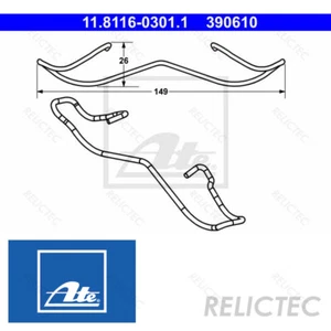 Front Brake Pad Fitting Kit Accessory for Renault Ford:MEGANE II 2,LAGUNA II 2 - Picture 1 of 2