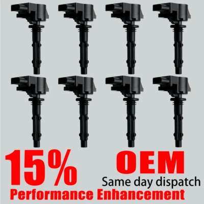 8X OEM Ignition Coil Enhanced for Mercedes-Benz E550 G550 S550 SL550 CL550 UF535 - Image 1 of 4