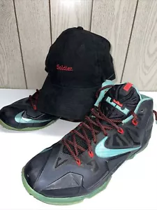 Nike Lebron Hat Suede Black King James NBA & Nike Lebron Jade 2014 Size 11.5. - Picture 1 of 15