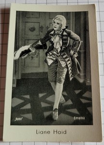 Actress LIANE HAID | Film Portrait Photo - Trading Card #4071