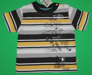 12 12m NWT Pumpkin Patch CAR YARD Yellow Black Striped SHIRT Top Boys - Picture 1 of 2
