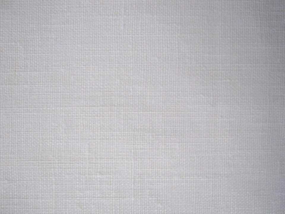 Wide Linen Fabric Width 87" White Pure Flax Cloth Medium Weight Eco Friendly - Image 1 of 2