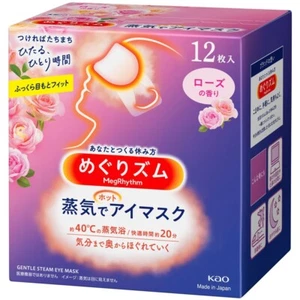 Kao Megrhythm Gentle Steam Hot Eye Mask 12 sheets,Relieve Tired And Stress Eye - Foto 1 di 7