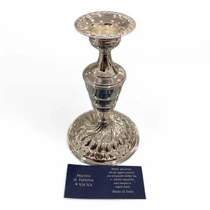 Candelabro in Argento 938 Marchiato Altezza 12 cm Made in Italy Artigianale - Foto 1 di 1