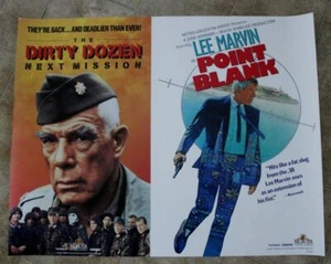 Dirty Dozen Next Mission Point 1988 póster promocional video de Lee Marvin bien - Imagen 1 de 7