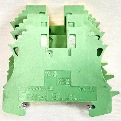 LOT OF 3 Weidmuller WPE 2.5 Terminal Block  - Image 1 of 4