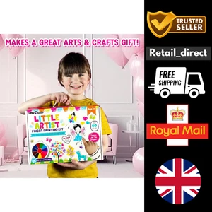 Little Artist Finger Painting Kit for Kids – Art Set with Paints & Paper, Age 3+ - Picture 1 of 6