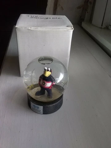 Wilkes Barre Scranton Penguins Tux Mascot Snow Globe Hockey With Box Cover