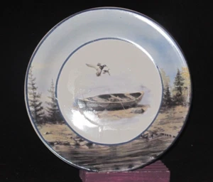 Cabela's Scenic Cabin Forest Trees Boat Ducks Sporting Hunting Hautman Bros. - Picture 1 of 2