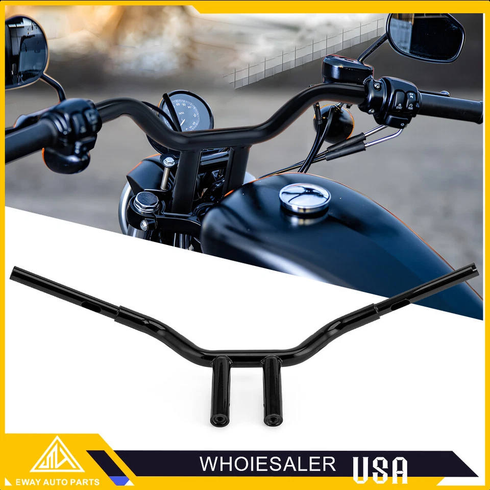 10" MX-T Bars Handlebar For Harley Softail Super Glide Sportster Dyna Low Rider - Изображение 1 из 4
