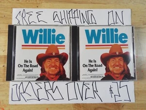 2xCD SET WILLIE NELSON HE'S ON THE ROAD AGAIN GREATEST HITS 1991 COMP - Picture 1 of 4