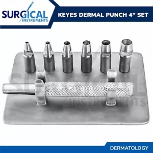 Juego de instrumentos quirúrgicos dermatología punzón dérmico Keyes grado alemán - Imagen 1 de 3