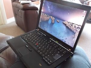 Thinkpad T400 Laptop 2.66 GHz Core 2 Duo 3GB RAM 128GB SSD - LED Screen!!