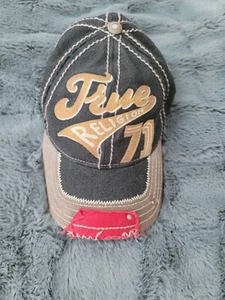 True Religion Distressed Trucker Hat Rare - Picture 1 of 4