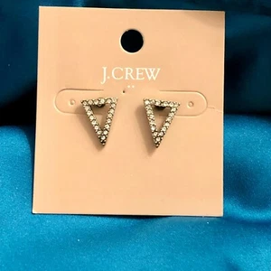 Aretes para mujer J.Crew triángulo de cristal recortados nuevos con etiquetas 22 - Imagen 1 de 2