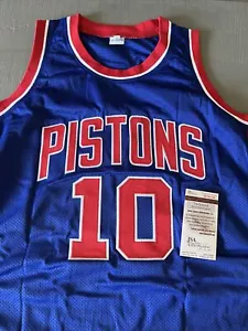 Dennis Rodman Autograph HAND-SIGNED Pistons XL Jersey JSA COA - Picture 1 of 5