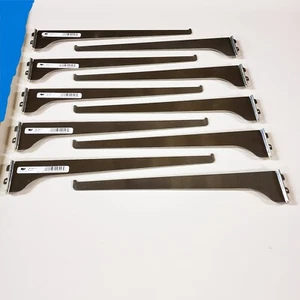 [BOX OF 10] Knape & Vogt 180 Series 14" Anochrome Slotted Wall Shelving Brackets - Picture 1 of 12