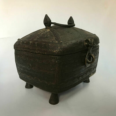 Old Or Antique Brass Box Or Chest For Jewellery Or Coin BUSTER ART • 444.22$