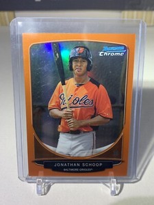 2013 Bowman Chrome Prospects Orange Refractor JONATHAN SCHOOP 01/25