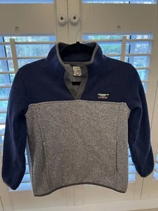 Kids LL Bean Sweater Fleece Pullover SIZE 10/12 - Picture 1 of 3