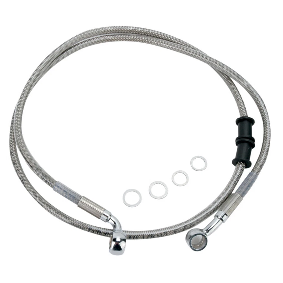 Linha de freio dianteira trançada de aço inoxidável 2008-2010 Harley-Davidson Softail FXST/C - Imagem 1 de 1