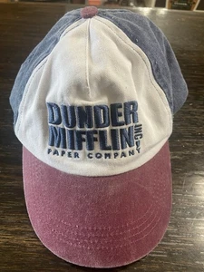 The Office Dunder Mifflin Inc Paper Company Blue/Maroon Hat The Office - Picture 1 of 8