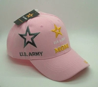 Gorra de béisbol bordada rosa con logotipo actualizado de mamá del ejército de Estados Unidos nueva. Foto 1 de 3